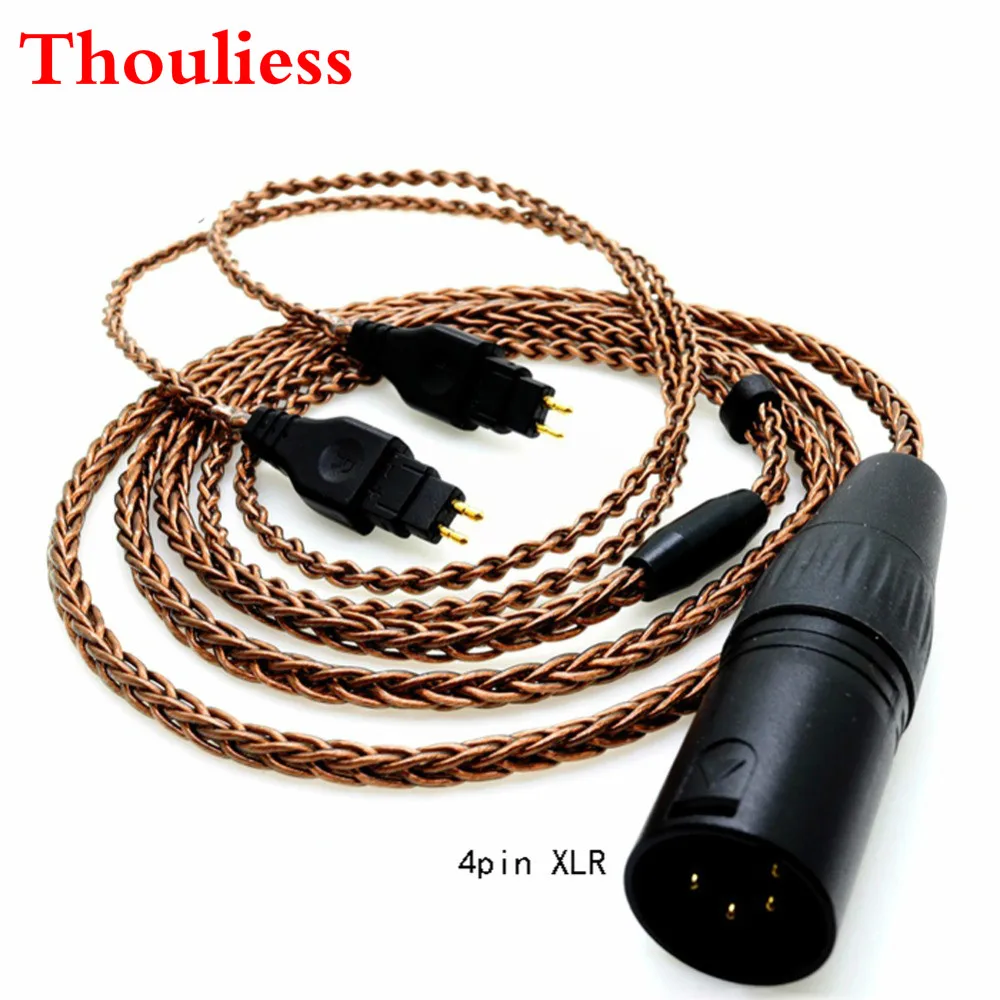 

Thouliess HIFI 1.2m 8cores Pure Copper Headphone Replacement Audio Cable for HD600 HD650 HD525 HD545 HD565 HD580 Headphones