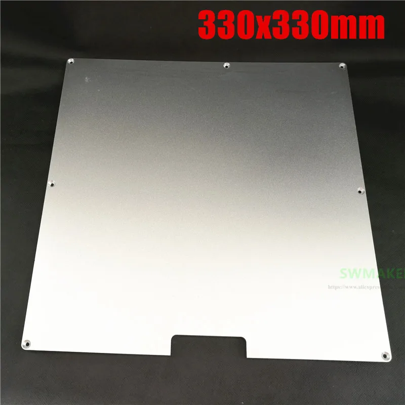 330*330mm MK2A Aluminum Build Plate Heated Bed 330x330mm 3mm thick for 3D Printer