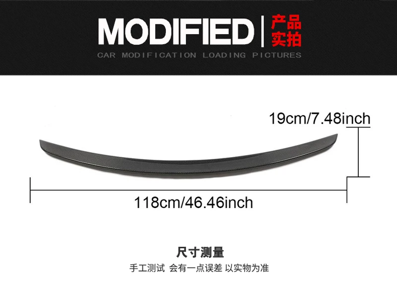 For Mercedes Benz W257 CLS 2018 2019 High Quality Carbon Fiber Rear Trunk Lip Spoiler Car Tail Wing Decoration