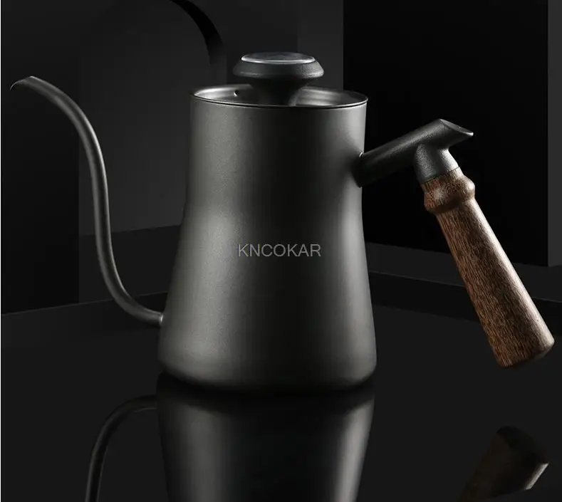 Rvs Temperatuurregeling Pot Met Lange Mond En Opknoping Oren En Fijne Mond, Huishoudelijke Drip Soort Accessoires, koffie