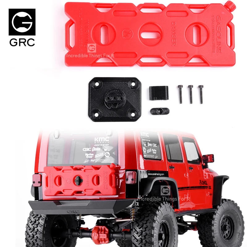 Modelo de carro rc peças simulação decorações tanque combustível peças caixa 20 # com caixa cauda fixo gax0132d 1/10 rastreador acessórios atualização