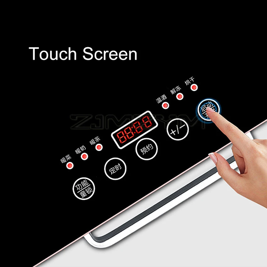 Tablero de aislamiento de alimentos de 220V, bandeja calentadora, termostato doméstico, placa caliente eléctrica, tabla de corte cálida, pantalla táctil