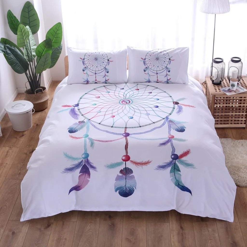 

dreamcatcher windbell indian duvet cover set king queen full twin uk double bedding set