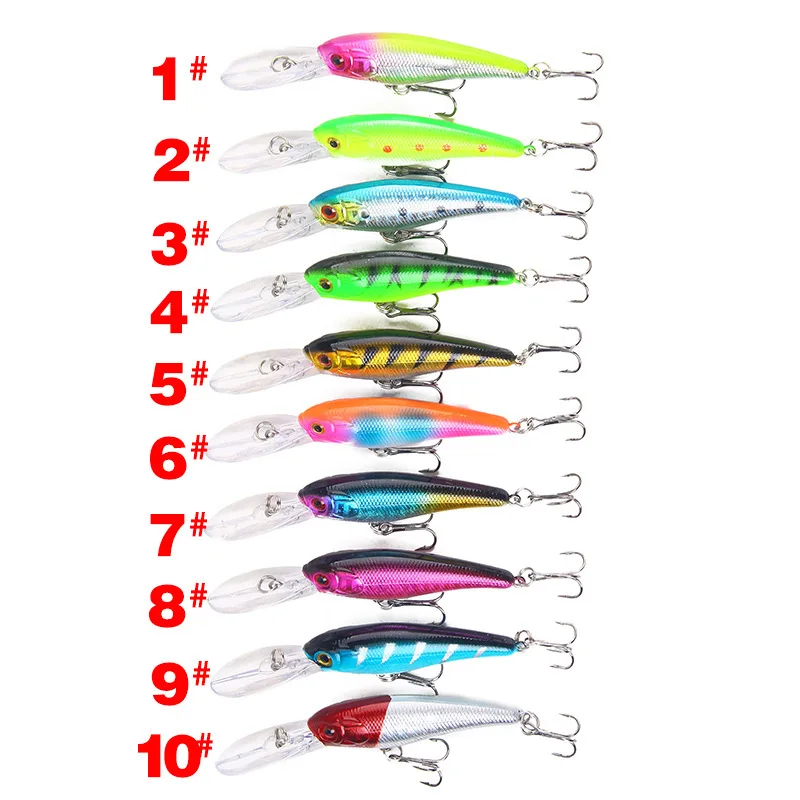 Minnow Fishing Lures Weights 7.2g/9.5cm Mino Bait Crankbait Trout Saltwater Lures Articulos De Pesca Isca Artificial Fake Fish