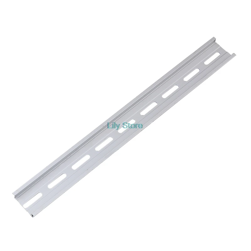 5pcs Universal Type 35mm 0.5 Meter Aluminum Slotted DIN Rail for C45 DZ47 Terminal Blocks Contactor etc