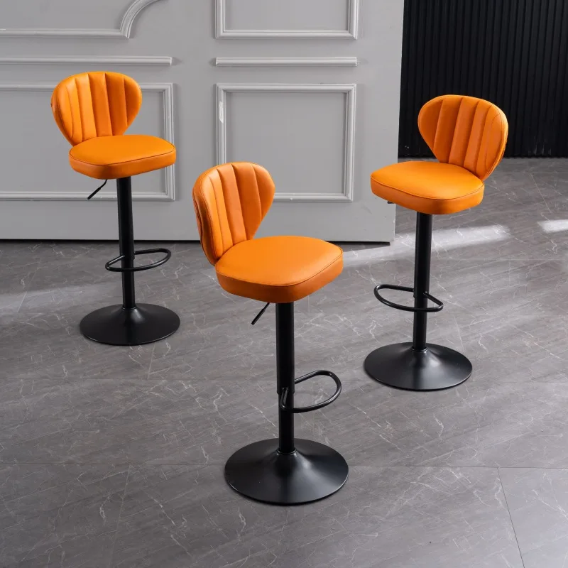 

Bar chair northern Europe up and down rotation modern simple luxury home bar chair iron high chair bar coffee shop Hamburg shop