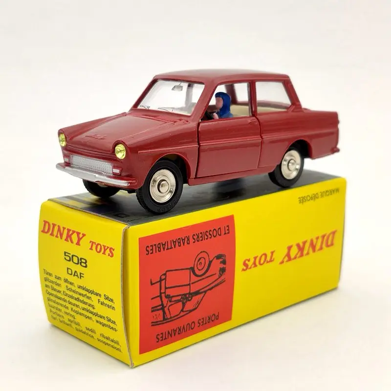 DINKY-Collection de jouets rouges moulés sous pression, Atlas, modèles DAF, 1:43, 508