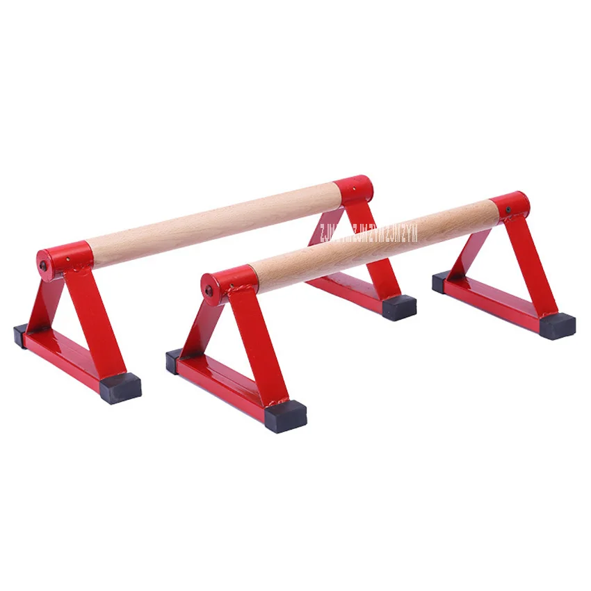 Indoor Fitness Iorn Triangle Wood Push-Up Stand Home Push Ups Frame Outdoor Small Handstand Parallel Rod Wooden Handle Support