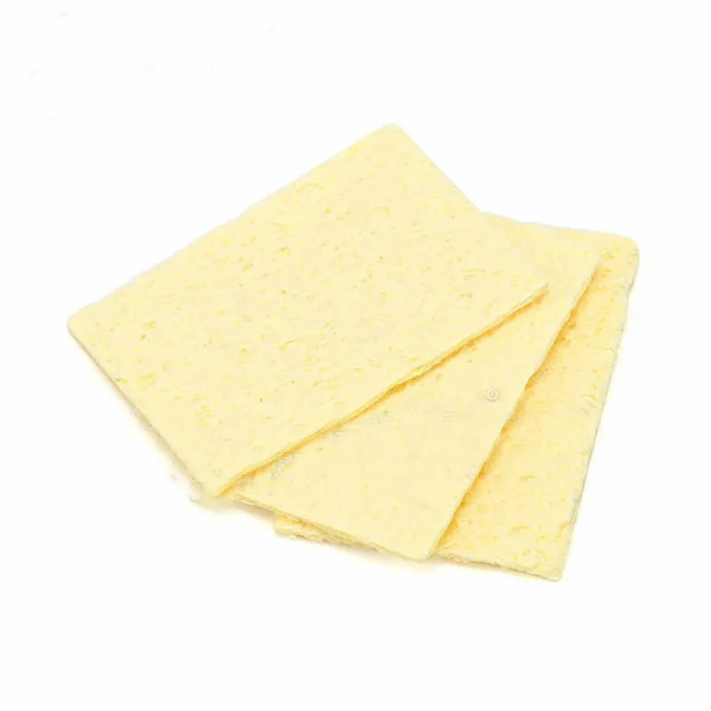 20ชิ้นฟองน้ำเหล็กไฟฟ้ามือถือสีขาว936อ่อนหัวเชื่อมโต๊ะฟองน้ำทำความสะอาดฟองน้ำทนอุณหภูมิสูง