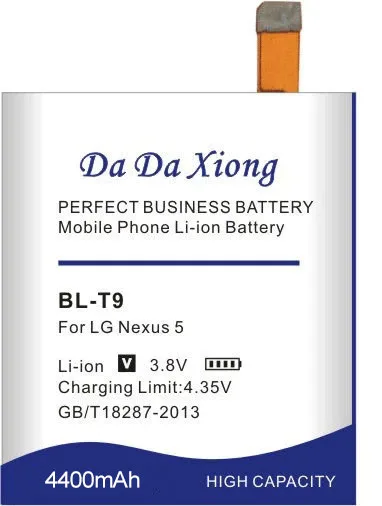 DaDaXiong 4400mAh BL-T9 BL T9 Battery For LG Google Nexus 5 E980 G D820 D821