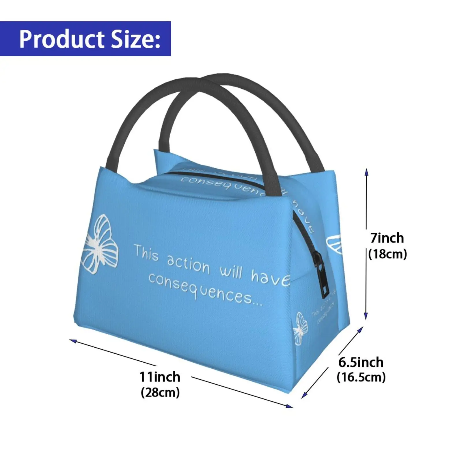 Cooler Lunch Bag Picnic Bag Life Is Strange-This Action Will Have Consequences Life Is Strange This Action