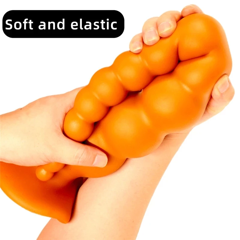 Super Long soft Silicone Big Butt Anal Plug Anal Beads G spot Masturbation Sex Toys For Woman Man Gay Sex products