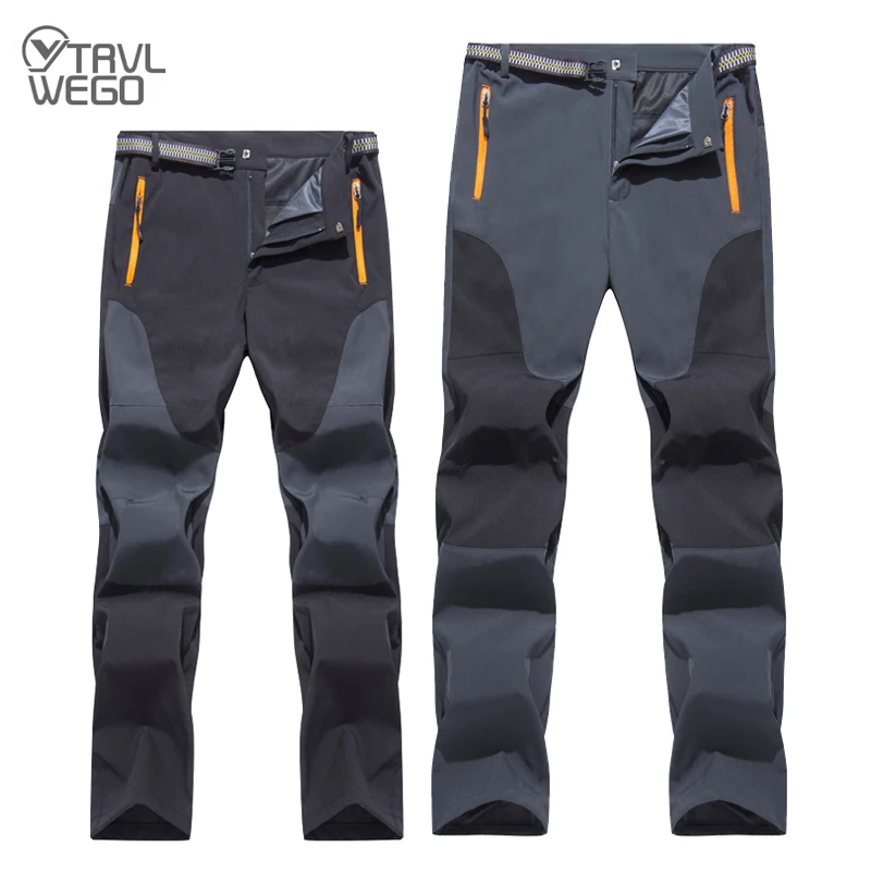 

TRVLWEGO Men Camping Hiking Pants Spring Stretch Waterproof Outdoor Sport Walk The Dog Trekking Mountain Climb Fishing Trousers