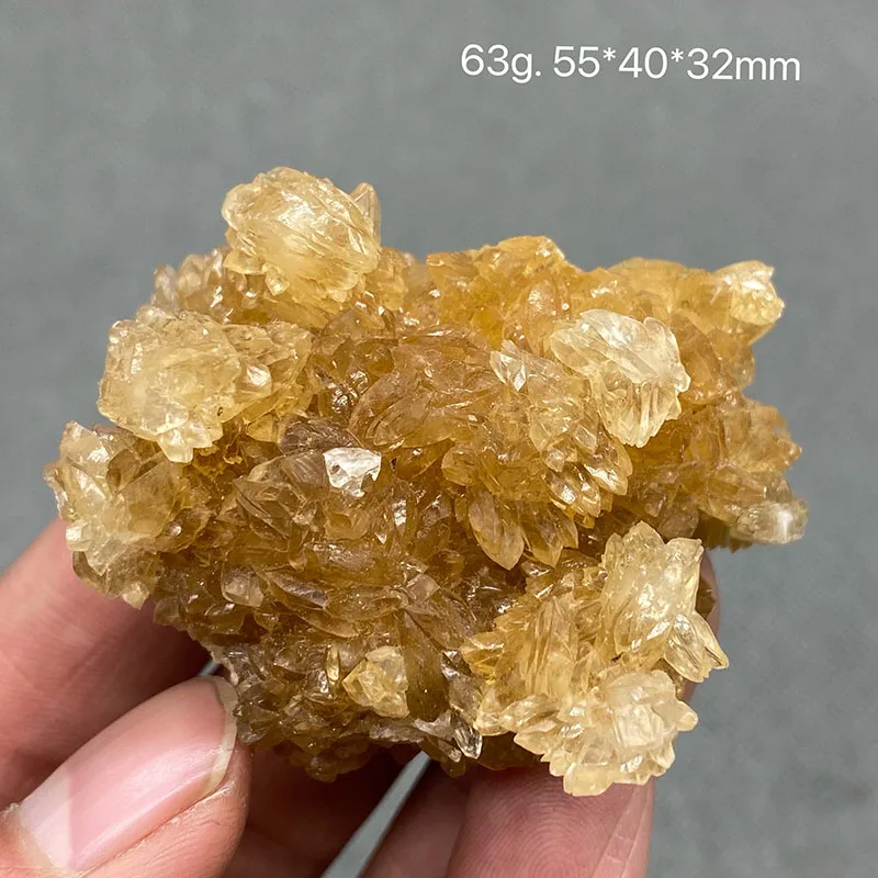 

100% natural yellow beeswax calcite is out of production, healing crystal raw stone gem ore specimen