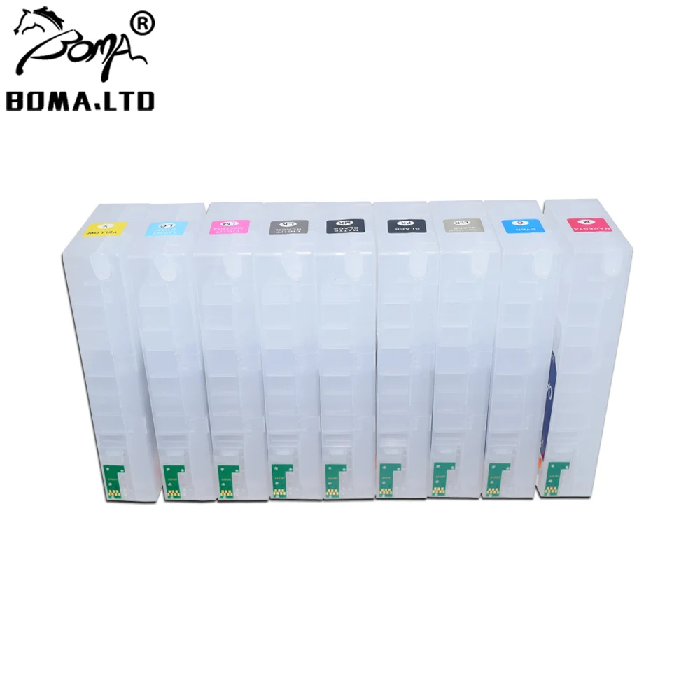 

9Color 160ml/Color T8501-T8509 T850 P800 Refillable Ink Cartridge With Chip and Chip For Epson Stylus SureColor SC-P800 Printer