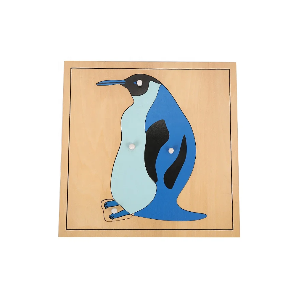 

Montessori Materials Wooden Penguin Puzzle Wholesale Early Childhood Education Preschool Training Learning For Kindergarten Toy