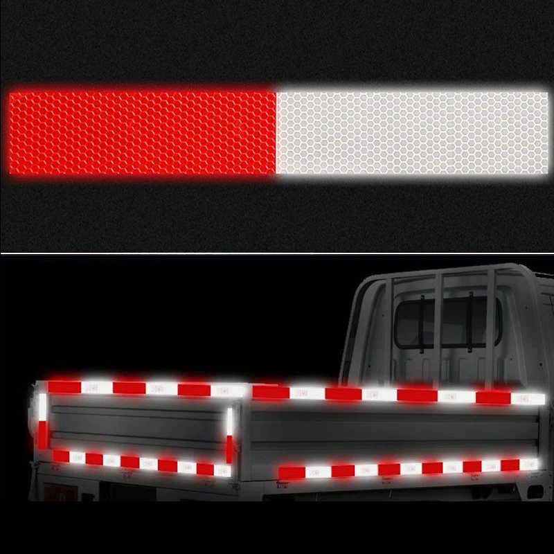 Reflective Tape Safety Warning Car Decoration Sticker Reflector Protective Tape Strip Film Auto Motorcycle Sticker