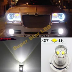 Pair White H10 9140 9145 XBD Chips LED Fog light DRL Bulb For Chrysler 300 C Sebring PT Dodge Magnum Cruiser