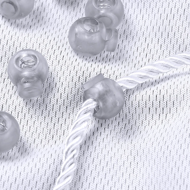 1Pc 15*18mm Plastic Transparent Spring Clasp Stops Double Holes String Cord Locks Spring Fastener for Clothes Shoes