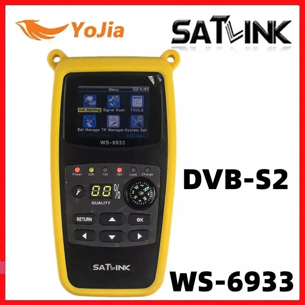 Originale Satlink WS-6933 Satellite Finder DVB-S2 FTA CKU banda Satlink Digital Satellite Finder Meter WS 6933 spedizione gratuita