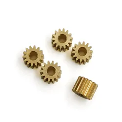 141.5A 142A 0.3M Brass Pinion 14 Teeth OD 4.8mm Hole 1.5mm / 2mmTight Fitting Small Modulus Copper Cogwheel 5pcs/lot