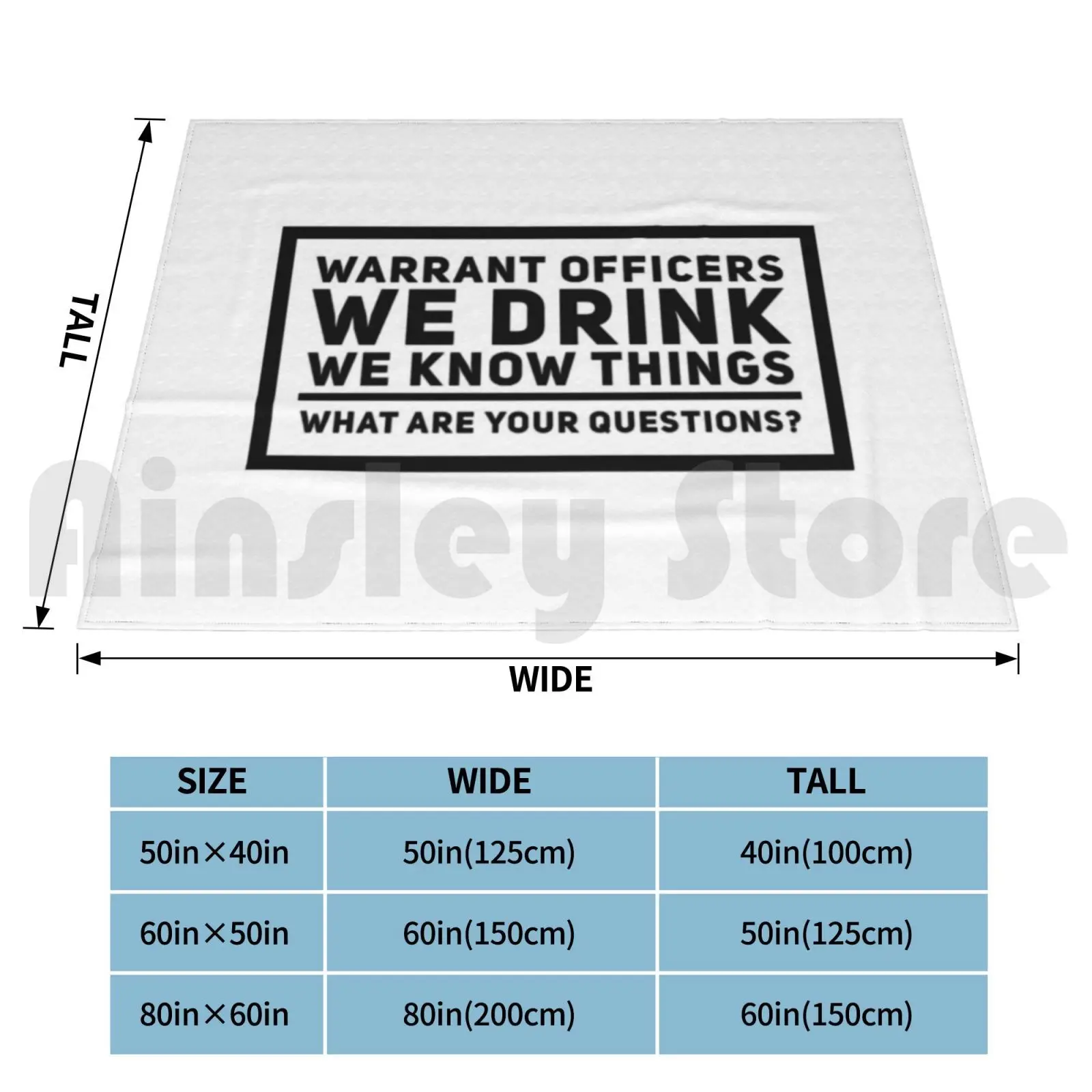 We Drink , We Know Things-Warrant Officers , Mug , Notebook Classic Blanket Fashion Custom