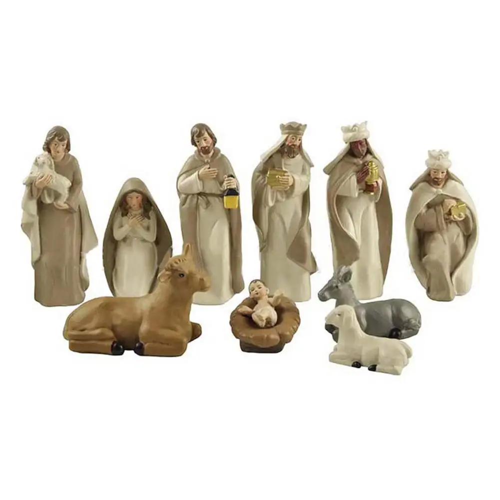 Christ Birth Of Jesus Manger Ornament Nativity Scene Resin Crafts Nativity Ornament Nativity Statue Christmas Crib Figurines