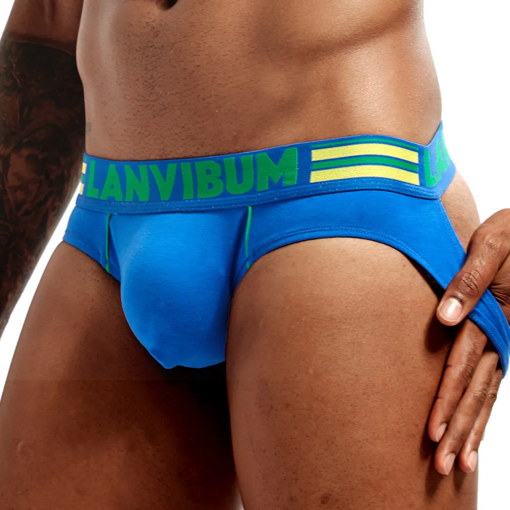 Big Mens Gay Jockstrap Sexy Men Underwear Underpants Breathable Cotton Briefs Male Shorts