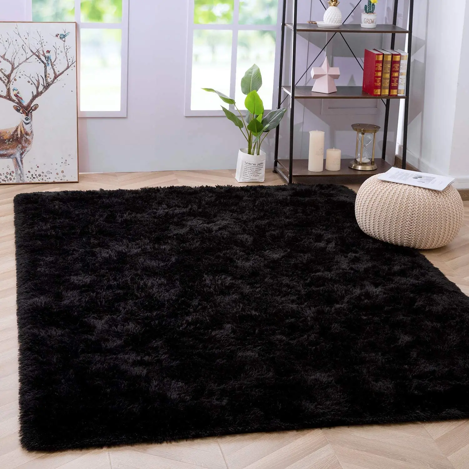 

Luxury Fluffy Rug Ultra Soft Shag Rug for Living Room Shaggy Furry Floor Carpet Nursery Rugs Modern Indoor Home Decor Carpet Mat