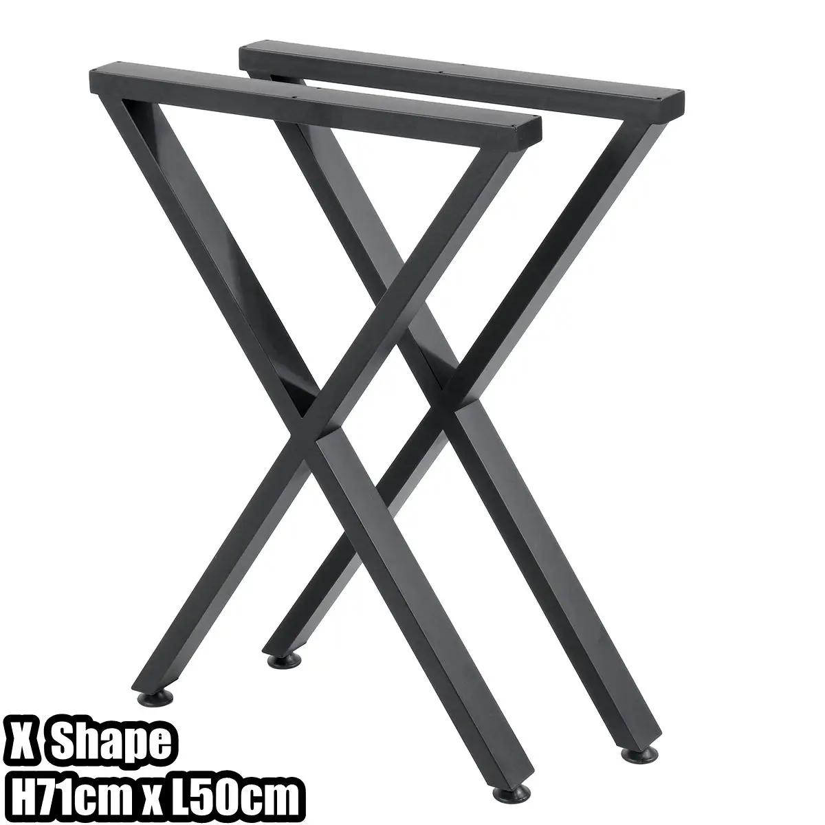 2pcs 40cm/71cm Metal X-Shape Furniture Legs Wrought Iron Table Legs Coffee Tables Stand Foot Sofa Desk Furniture Accessories