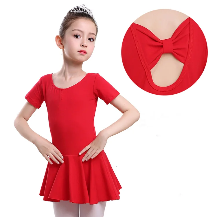 Cô Gái Váy Múa Cho Bé Gái Ballerina Nhảy Đầm Bé Gái Thể Dục Cho Trẻ Em Ba Lê Leotard Bodysuit Quần Áo Đỏ Đen