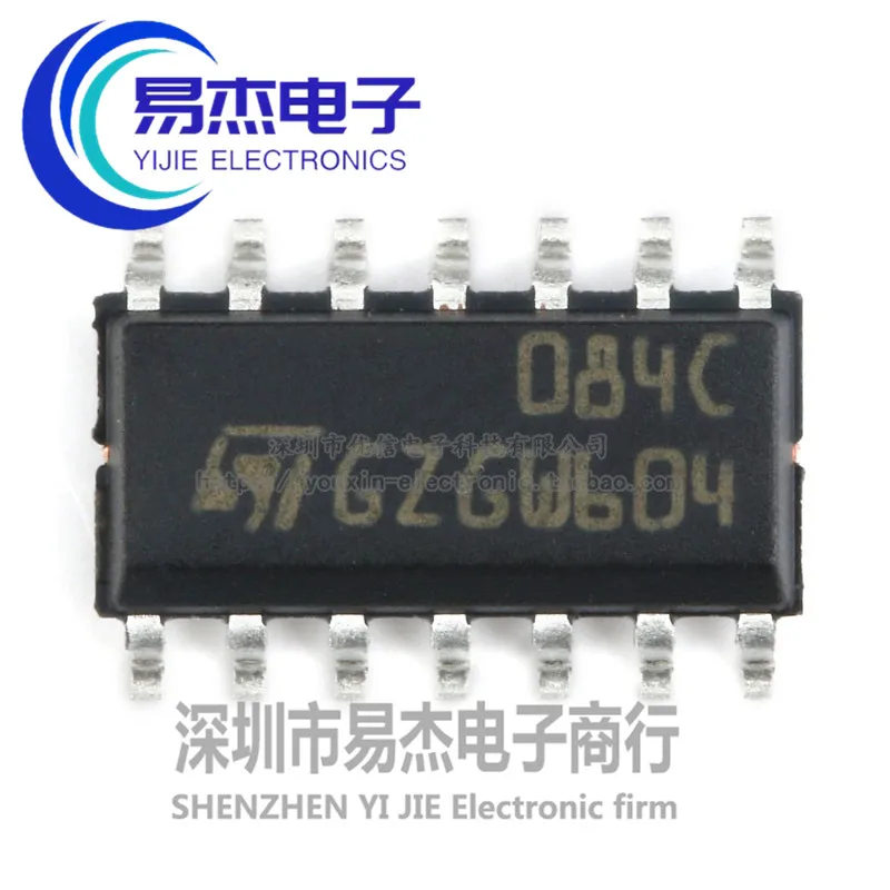 20PCS import original TL084C TL084CDT printing 084 c patch SOP - 14 four operational amplifier chip