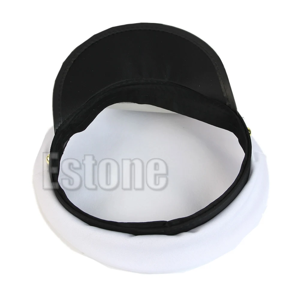 Hot White Adult Yacht Boat Captain Navy Cap Costume Party Cosplay Dress Sailor Hat A17_40