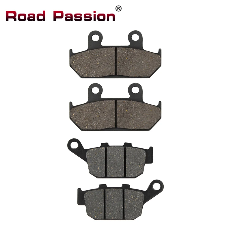Road Passion Motorcycle Front and Rear Brake Pads for HONDA NX650 NX500 NX 650 Dominator 1992-1996 XRV650 XRV Africa Twin 650