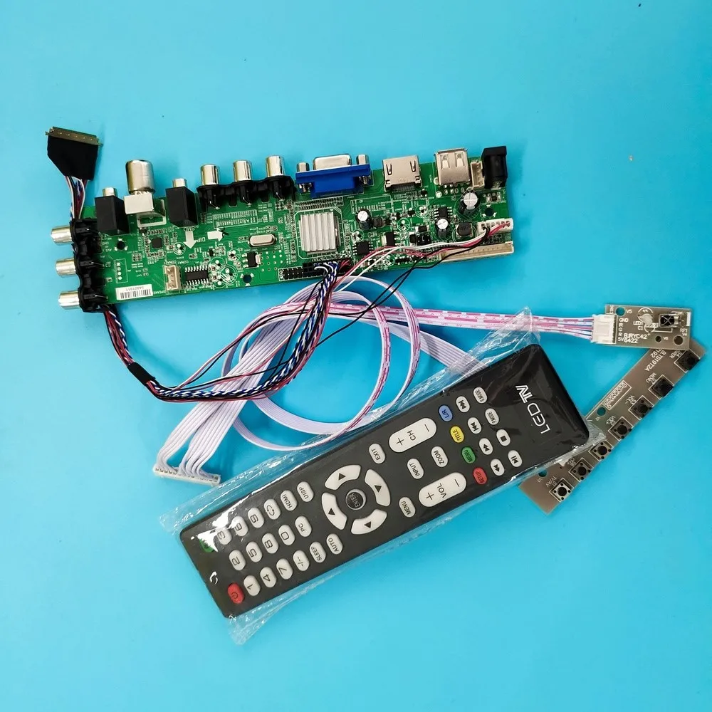 

Kit For LTN156HT01-101/LTN156HT01-201 DVB-T remote 1920X1080 VGA LED HDMI digital WLED Signal controller board 40pin TV LVDS USB