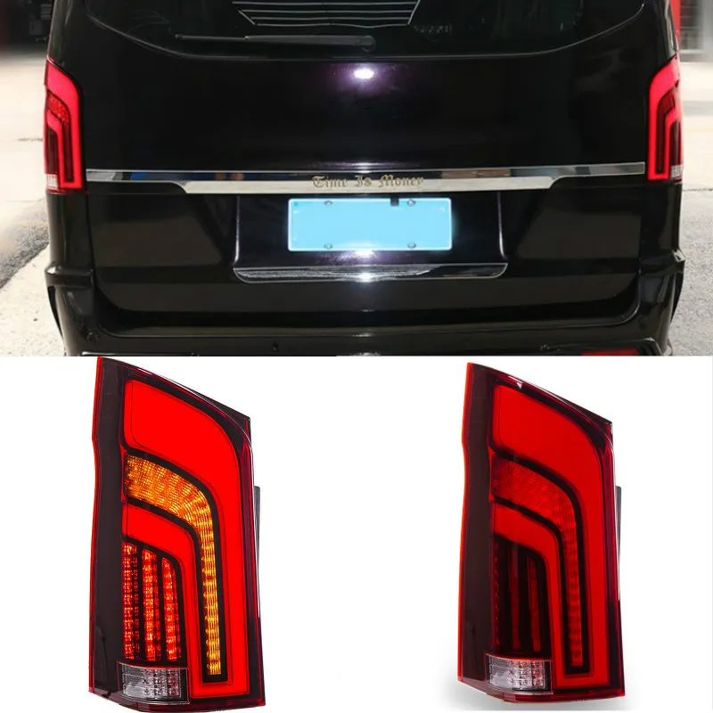 LED Tail Rear Lamp Lights Case For VITO V250 V260 Taillights LED Rear Lamp LED Water Flash Signal light