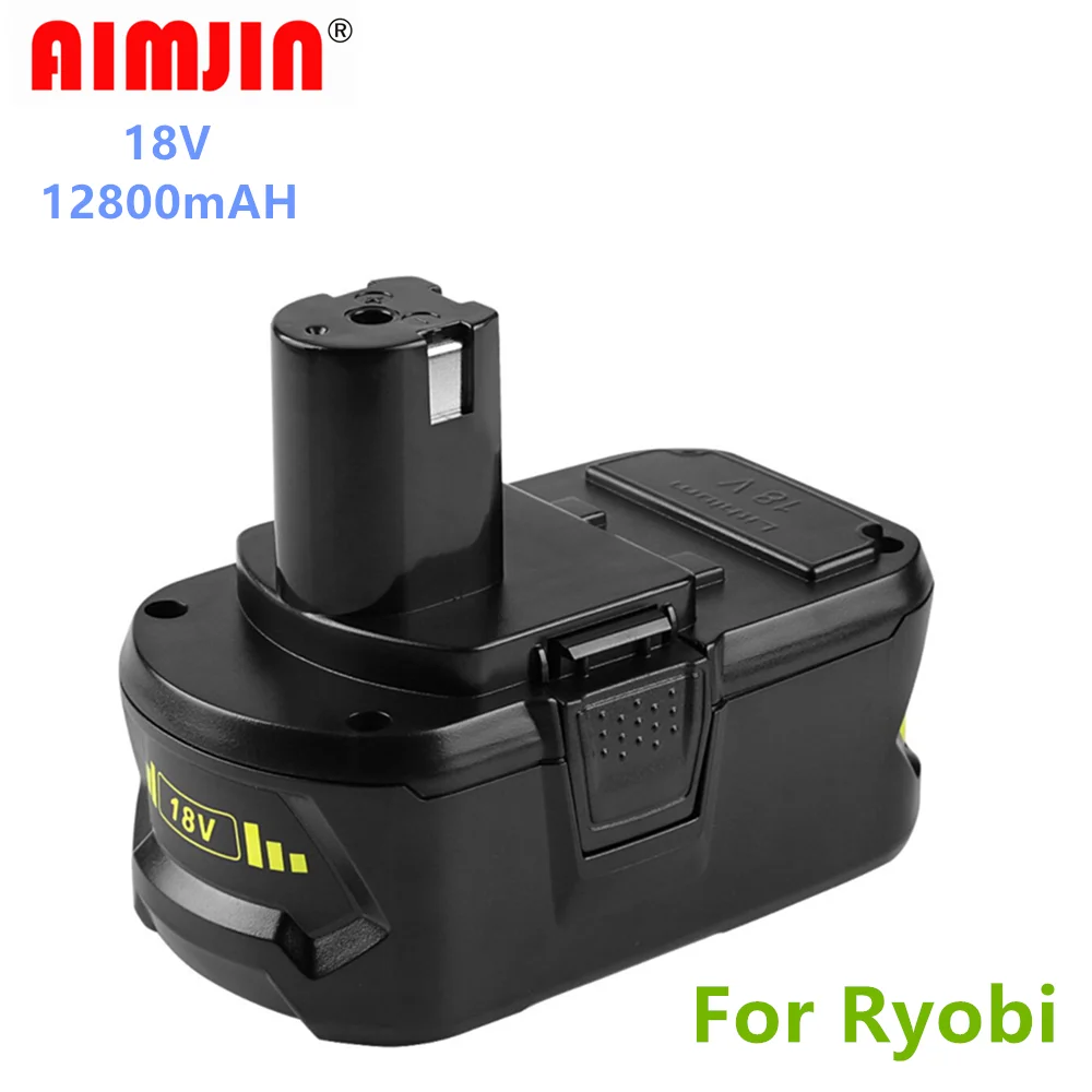 

Литий-ионный аккумулятор высокой емкости 18 в 12800 мАч для Ryobi P108 RB18L40, аккумуляторная батарея для электроинструмента Ryobi ONE