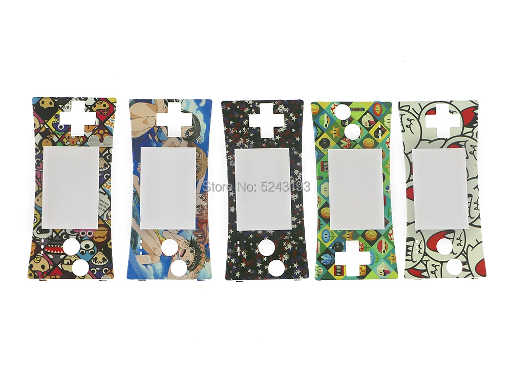 3 Buah Penutup Pelat Depan Pengganti untuk GameBoy Micro untuk Sistem GBM Rumah Cangkang Casing Depan