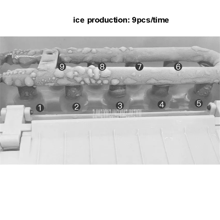 10-15 kg/day ice making machine 상업용 우유 차 커피 바 숍 수동 급수 자동 소형 원형 아이스 메이커 기계