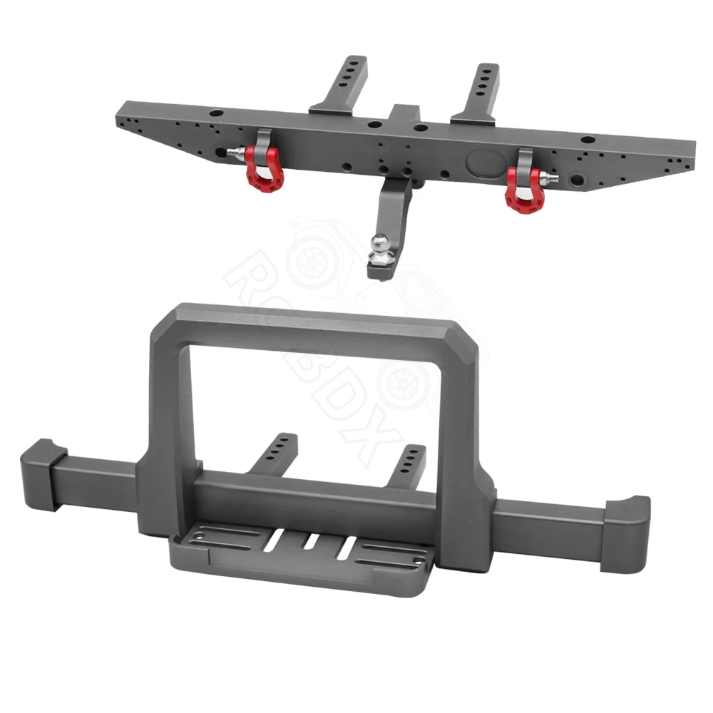 Aluminiumlegierung 1/10 RC Car TRX4 Classic Metall Frontstoßstange mit Heckstoßstange für 1/10 RC Crawler TRX-4 Upgrade-Teile