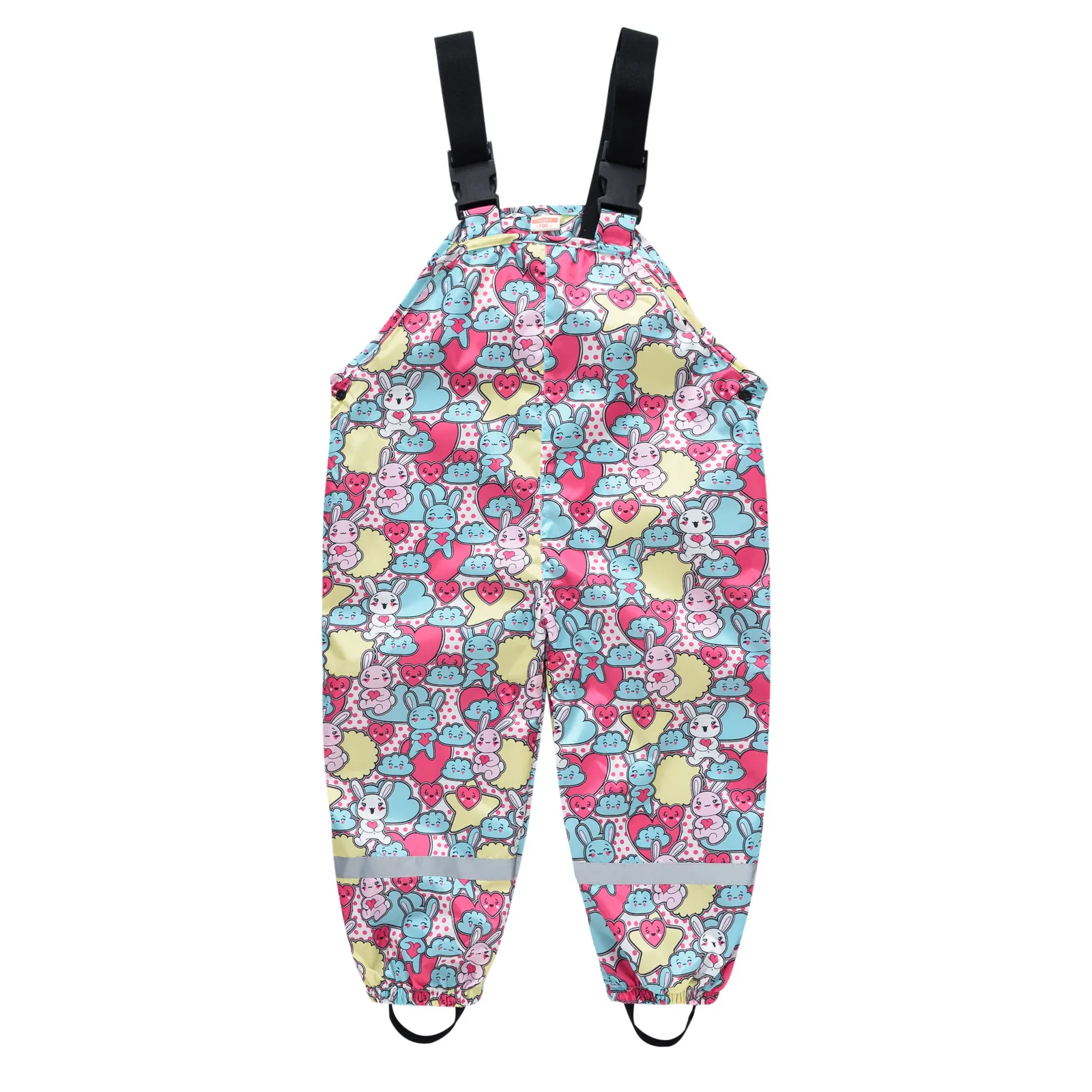 2024 Baby Girls Rain Pants Waterproof Boys Jumpsuit Sport Children\'s Bib Overalls Winter Toddler Kids Raincoat Trousers Clothes