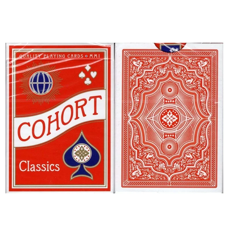 Ellusionist Red Cohort Marked Playing Cards Casino Poker USPCC Deck Magic Card Games Magic Tricks Props for Magician