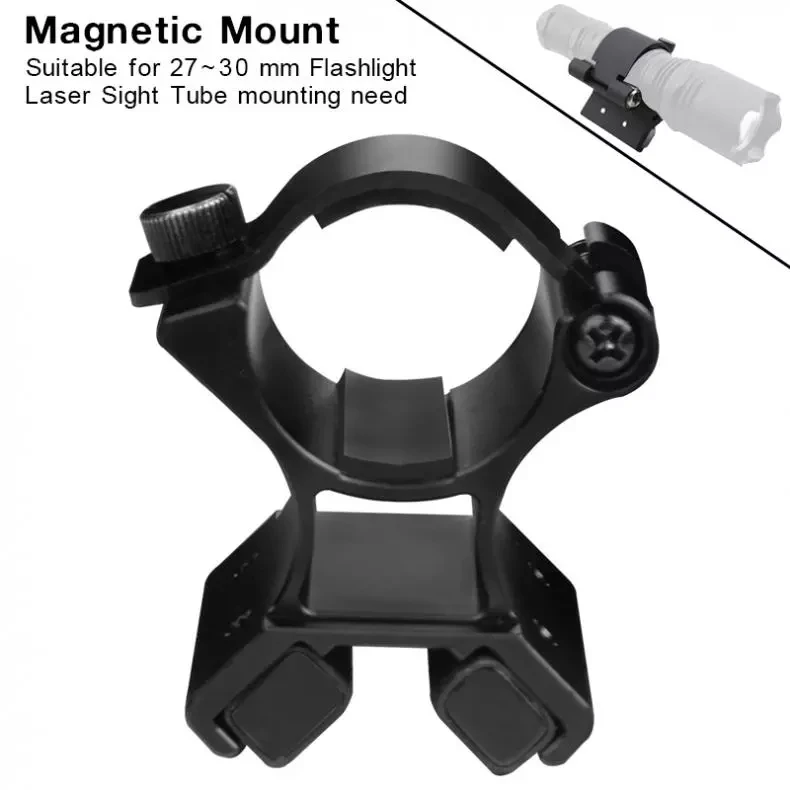 MX02 Flashlight Magnetic Mounting Bracket with Dual Magnets for 27-30mm Flashlight Dim Range Assembly LED Flashlight And Tourch