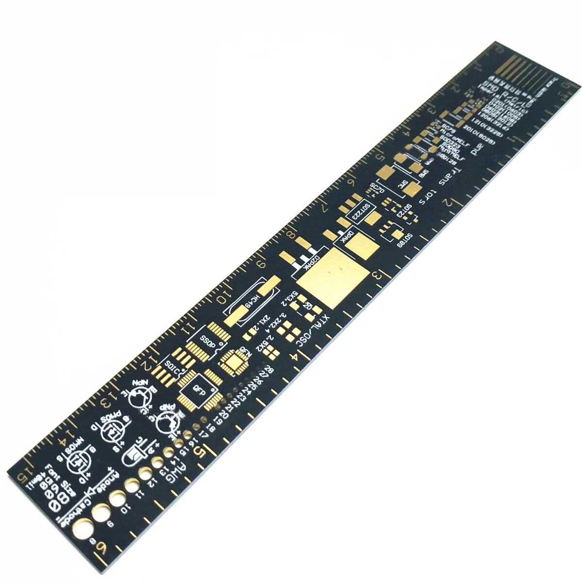 15/20/25cm PCB Righello Per Ingegneri Elettronici Per Geeks Makers Per Arduino Ventole PCB Riferimento Righello PCB di Imballaggio Unità v2-6