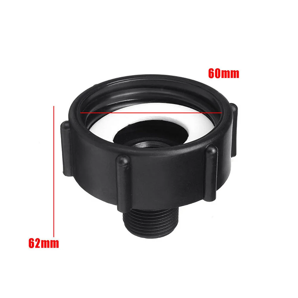 2Pcs 1000L IBC Water Tank Garden Hose Adapter Fitting 60mm Adaptor 0.75