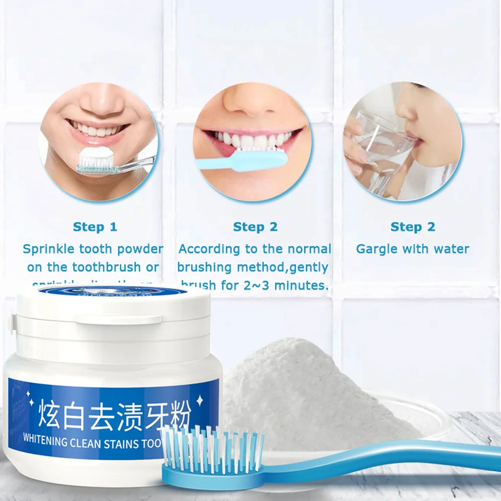 Whitening Clean Stains Tooth Powder 30g Protect Bright Teeth Oral Cleaning Fresh Breath Remove Teeth Whitening