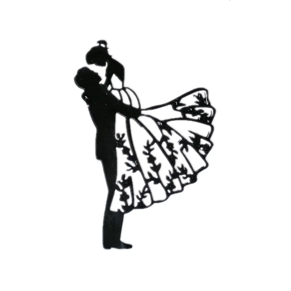 العروس والعريس الزفاف المعادن قطع يموت سكرابوكينغ النقش مجلد لصنع بطاقة ألبوم صور ديكور DIY بها بنفسك القاطع لكمة سكين #4