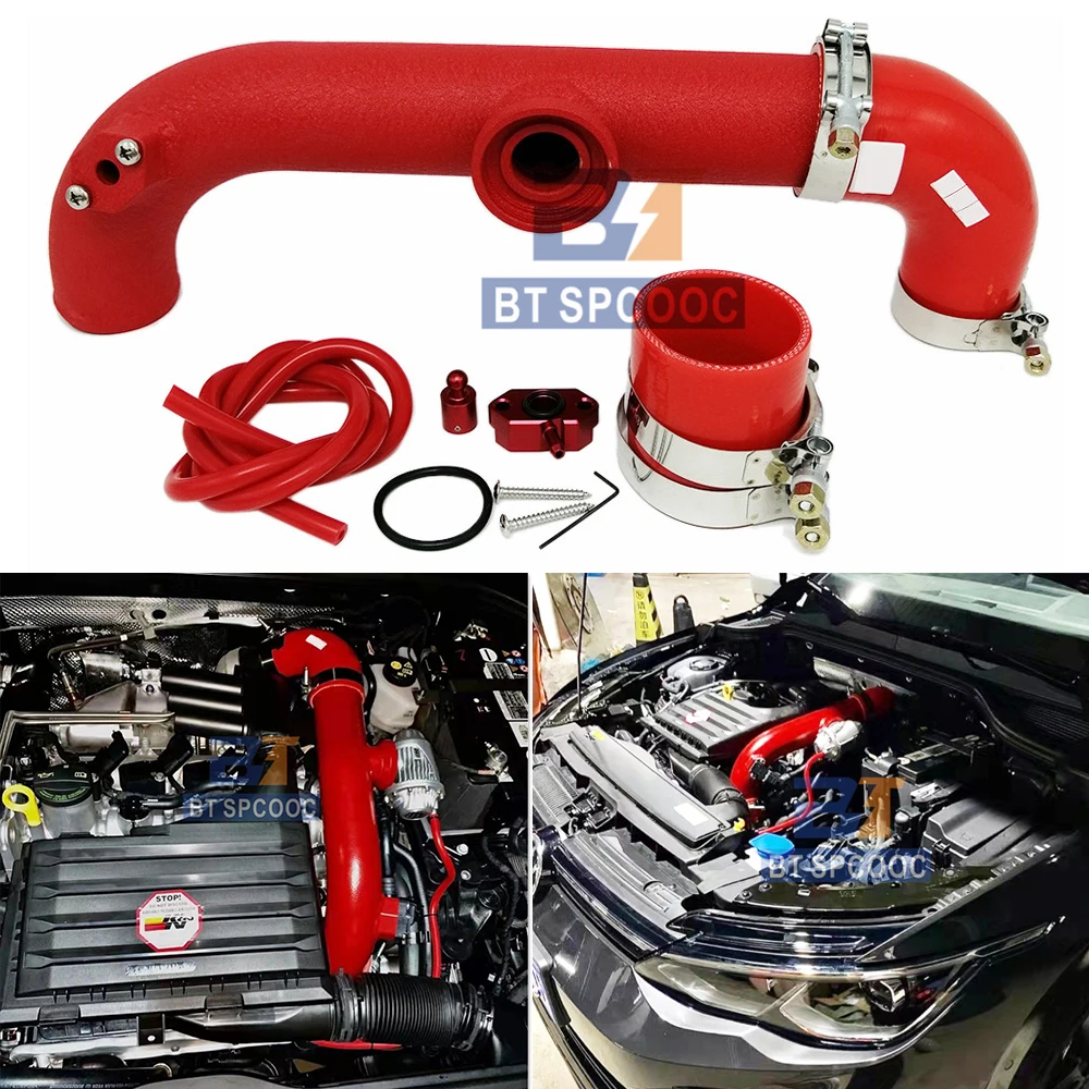 Car Turbo Blow Off Valve Insulation Red Pipes/Tubes For VW EA211 Golf MK7 Gti 1.4 LAMANDO Audi A1 A2 A3 Q3 JATTA Scirocco 1.4