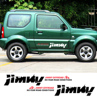 2Pcs For SUZUKI JIMNY Car Side Stickers Vinyl Film Auto 4W Offroad Decals Automobile Decoration Styling Car Tuning Accessories