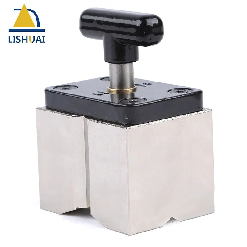 Lishuai super silny On/Off kwadratowy magnes spawalniczy/przełączany mocny neodymowy zacisk magnetyczny z rowkiem V Design MWC1-185